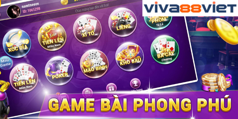 Thông tin sơ lược về game bài đổi thưởng Viva88