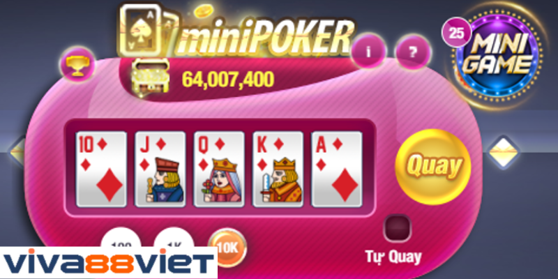 Trò chơi Mini Poker thú vị